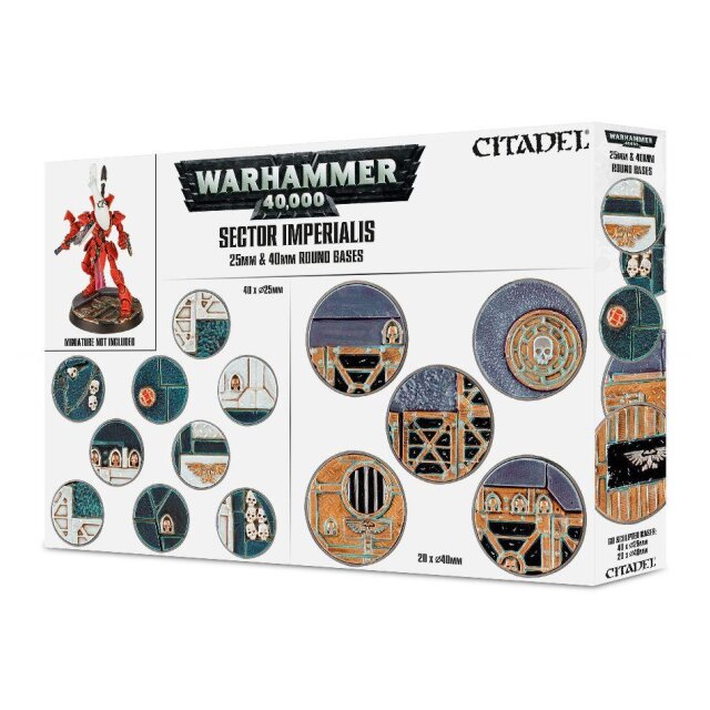 SECTOR IMPERIALIS: 25 & 40MM ROUND BASES