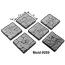 Large Rubble Floor Tile Mold #269