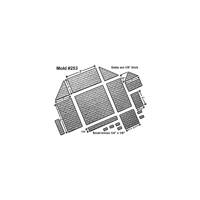 Brick Panel Mold #253