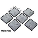 1.5" Rock Floor Tiles Mold #208