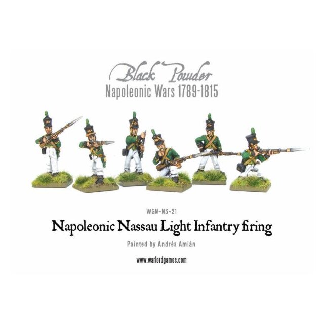 Napoleonic Nassau Light Infantry firing