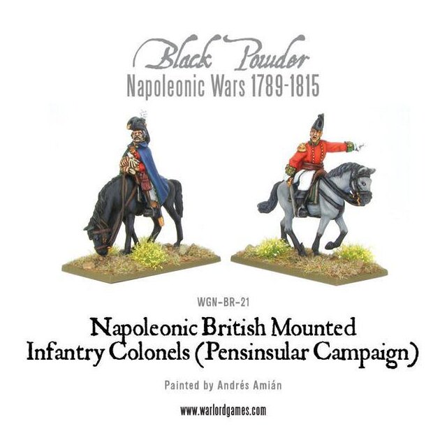 Mounted Napoleonic British Infantry Colonels (Peninsular War)