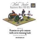 Napoleonic Russian 12 pdr cannon 1809-1815 with crew...