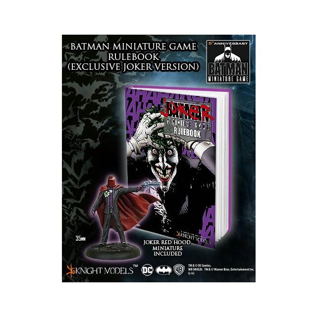 BATMAN MINIATURE GAME RULEBOOK (ALT.COVER) inkl JOKER RED HOOD