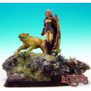 Aeris, Female Elf Ranger and Panther