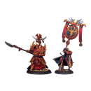 Skorne Tyrant Commander & Standard Bearer (2) Blister