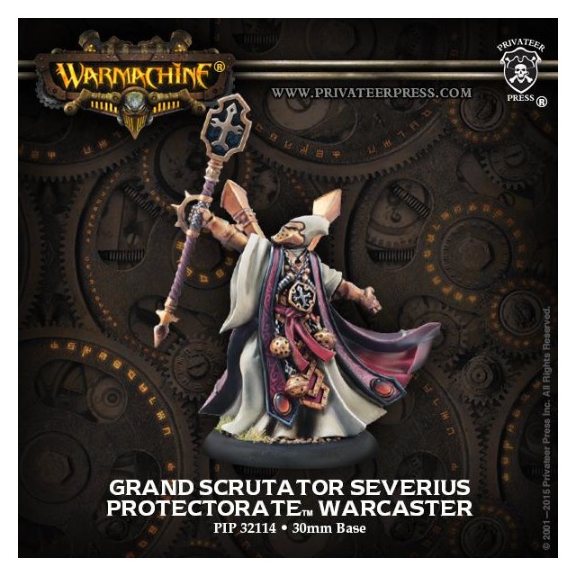 Protectorate Warcaster Grand Scrutator Serverius