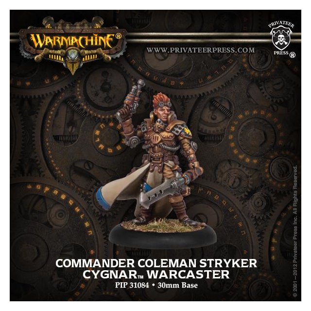 Cygnar Warcaster Comm. Coleman Stryker Resculpt