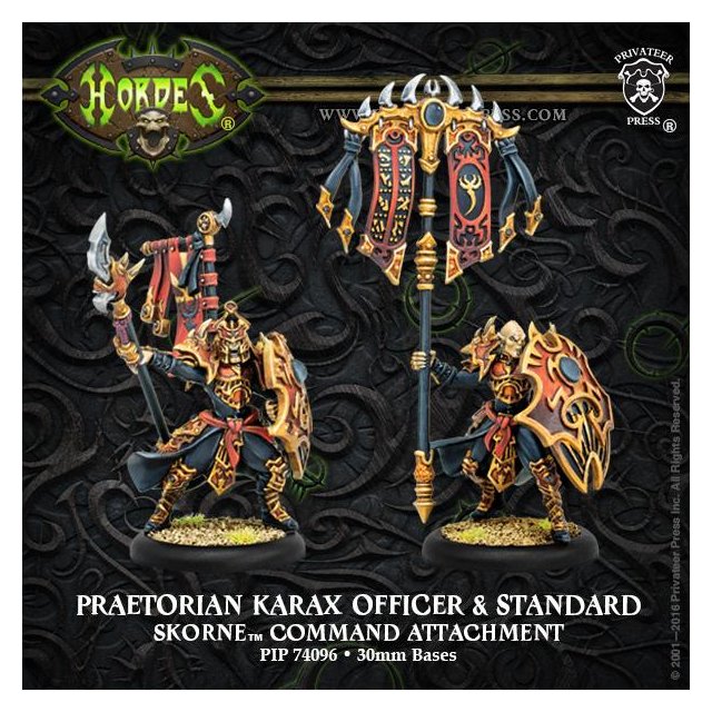 Skorne Praetorian Karax Commander & Standard Attachement