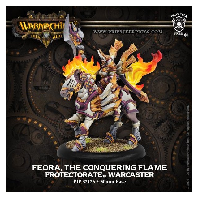 Protectorate Warcaster Feora, The Conquering Flame
