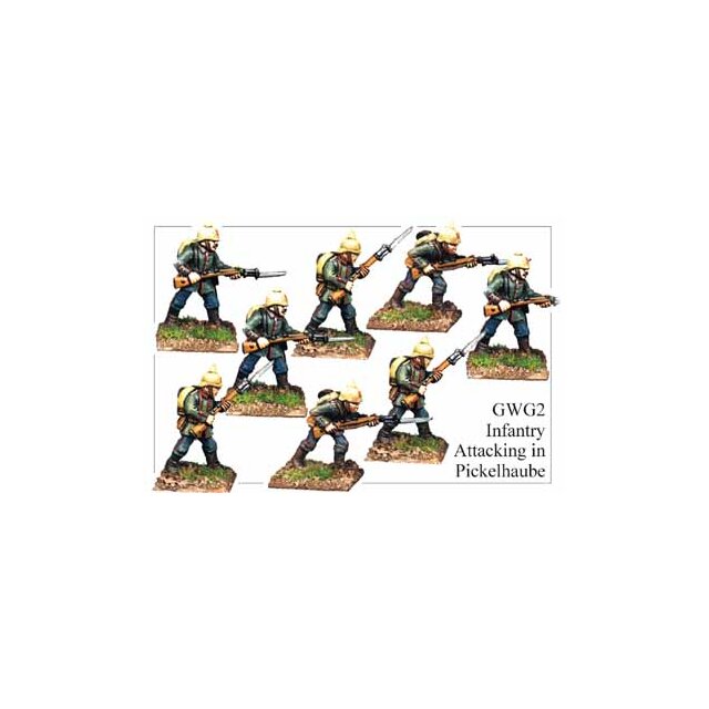 Infantry Advancing In Pickelhaube