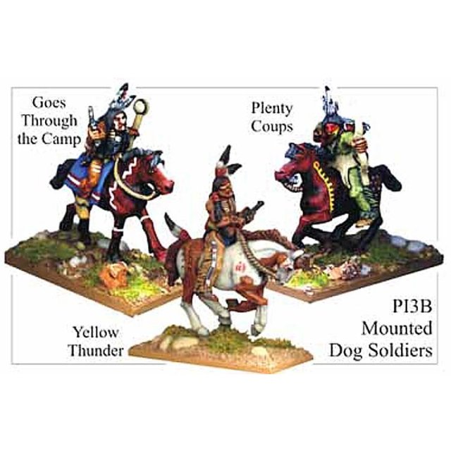Plains Indians Mounted Dog Soldiers (6)