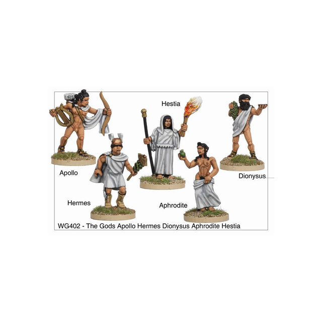 The Gods Apollo, Hermes, Dionysus, Aphrodite and Hestia
