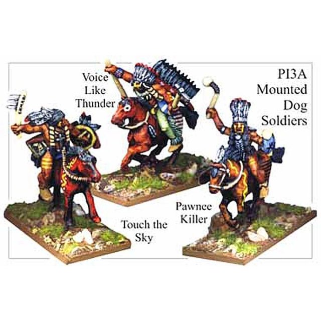 Plains Indians Mounted Dog Soldiers (6)