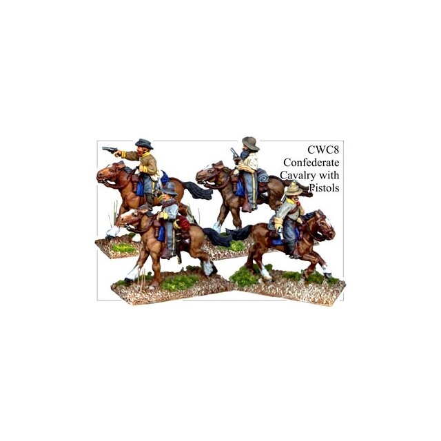 Confederate Cavalry with Pistols (8)