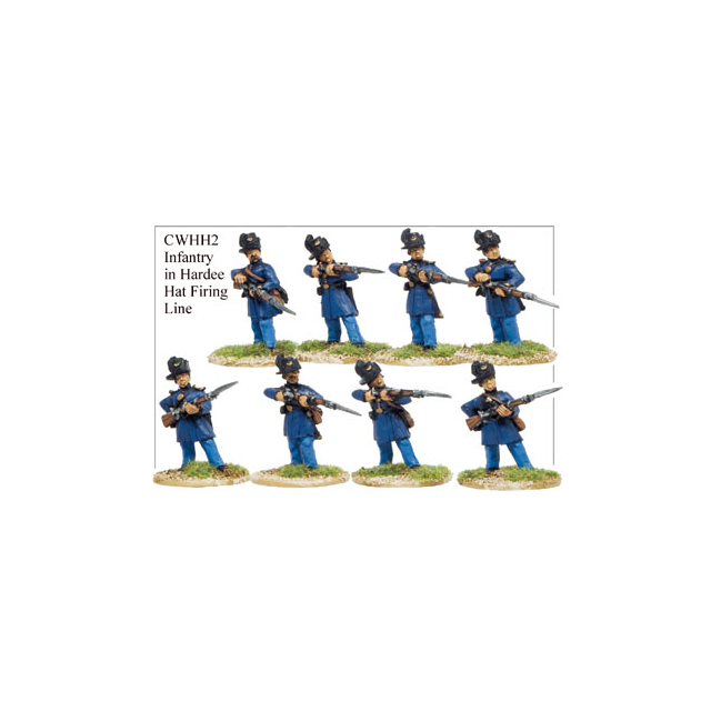 Infantry in Hardee Hats and Frock Coats Firing Line (8)