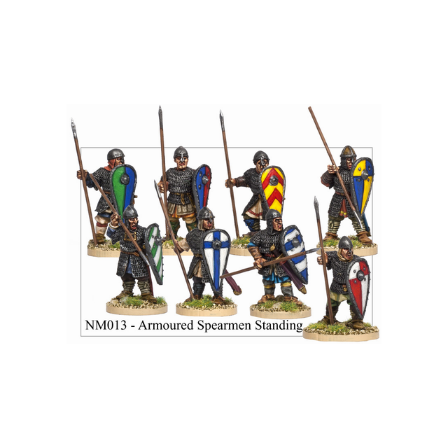 Armoured Norman Spearmen Standing (8)