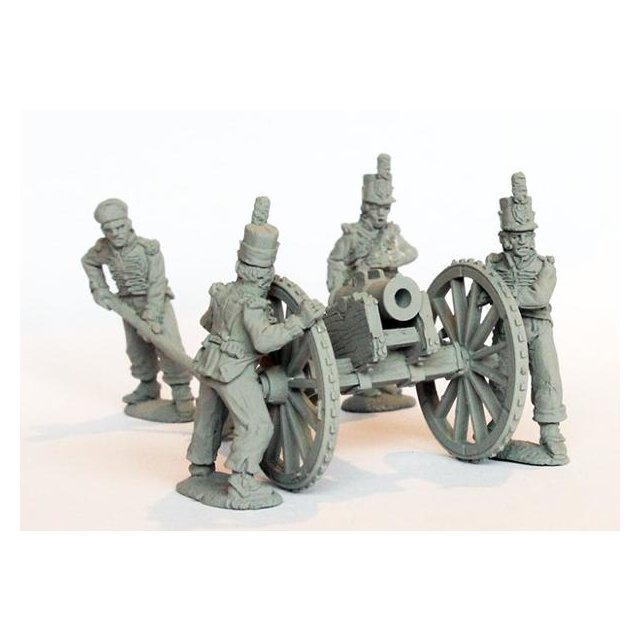 Royal Foot Artillery traversing 5.5 Howitzer 1808-14
