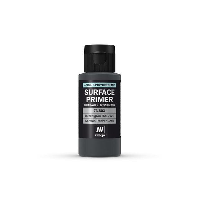 Vallejo Surface Primer Panzer Grey (RAL7021) (60ml)