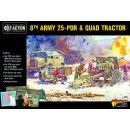 8th Army 25 pounder Light Artillery, Quad &amp; Limber
