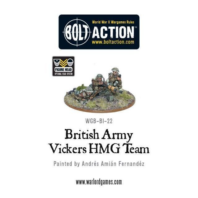 British Army Vickers HMG Team