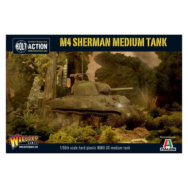 M4 Sherman medium tank (plastik)