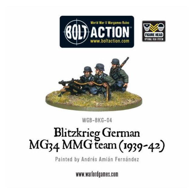 Blitzkrieg German MG34 MMG team (1939-42)