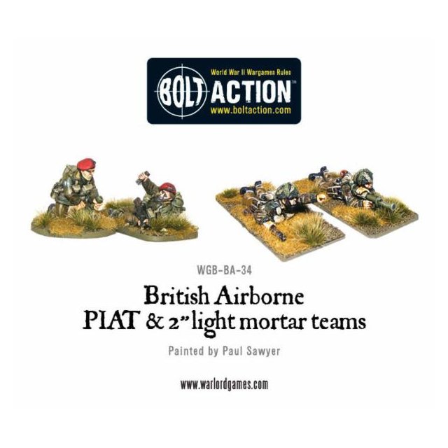 British Airborne PIAT and Light Mortar teams