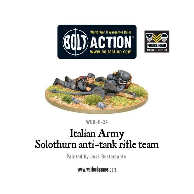 Italian Army Solothurn anti-tank rifle team