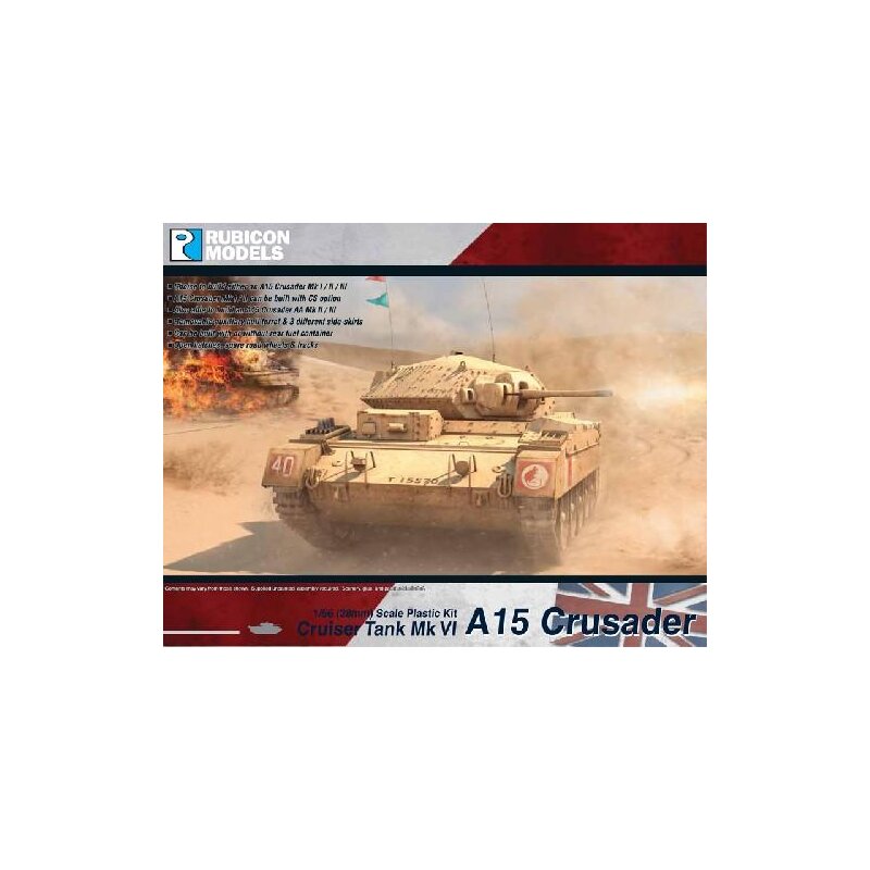 Bolt Action 28mm WW2 United Kingdom A15 Crusader 280025 Rubicon Models 