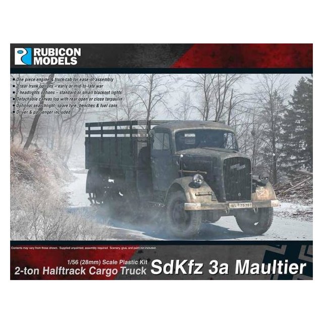 SdKfz 3a Maultier 2 ton Half-Track Cargo Truck