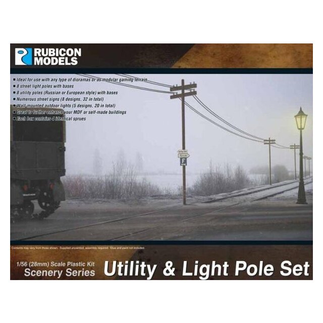 Utility & Light Pole Set