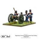 Napoleonic French Imperial Guard Foot Artillery firing 6-pdr