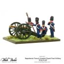 Napoleonic French Imperial Guard Foot Artillery firing 6-pdr