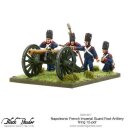 Napoleonic French Imperial Guard Foot Artillery firing...