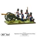 Napoleonic French Imperial Guard Foot Artillery firing...