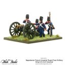 Napoleonic French Imperial Guard Foot Artillery firing...