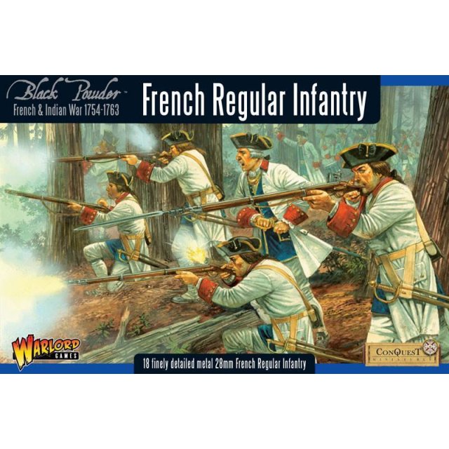 French Indian War 1754-1763: French Regular Infantry boxed set
