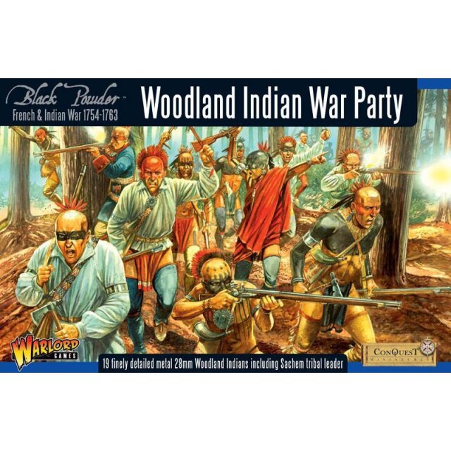 French Indian War 1754-1763: Woodland Indians War Party boxed se