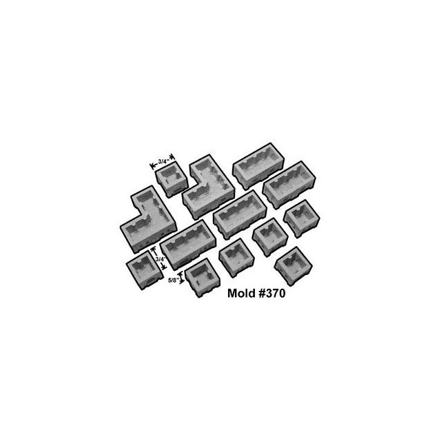 Castle Cube Bases Mold #370