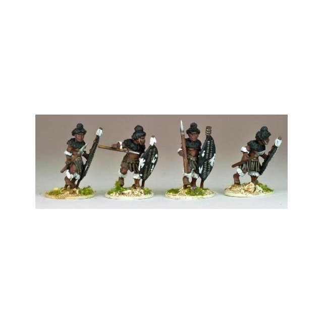 Matabele Warriors in full Regalia (Insuga Regt.)