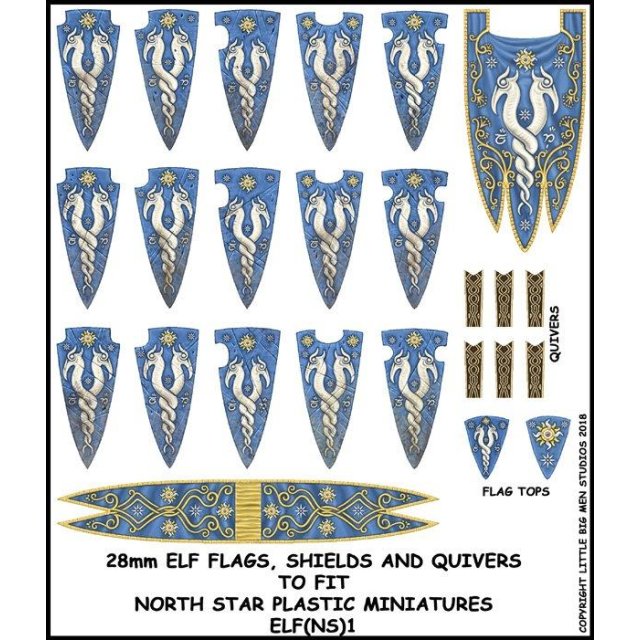 Elf Banner and Shields 1