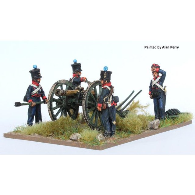 Foot Artillery firing French 8 pdr