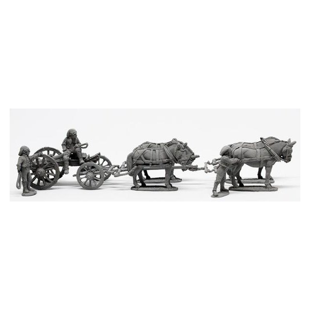 Four mule limber with 8pdr (with three muleteers)