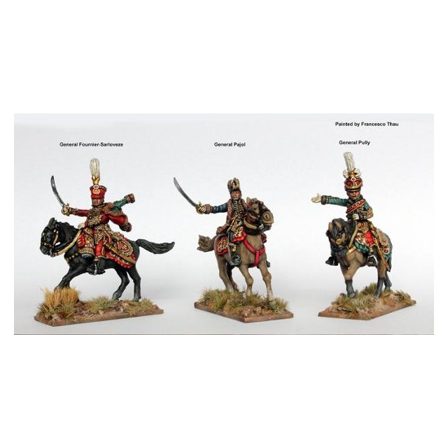 Cavalry commanders (General Fournier-Sarloveze, General  Pajol,