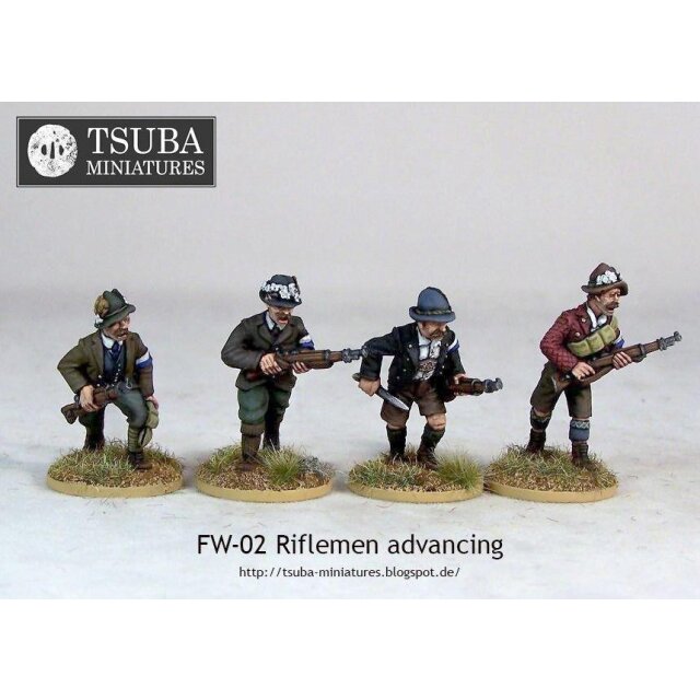 Riflemen advancing