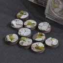 Temple Bases, Round 25mm (x10)