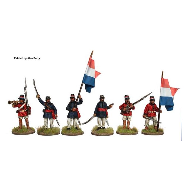 Paraguayan Infantry command standing