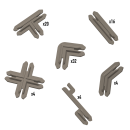 Plastic Terrain Clips - Brown