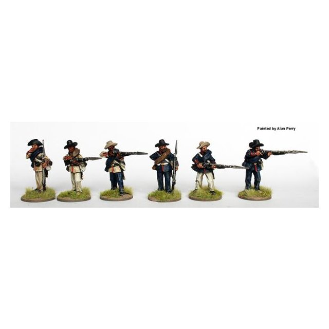 Brazilian Infantry firing line, broad brimmed hats